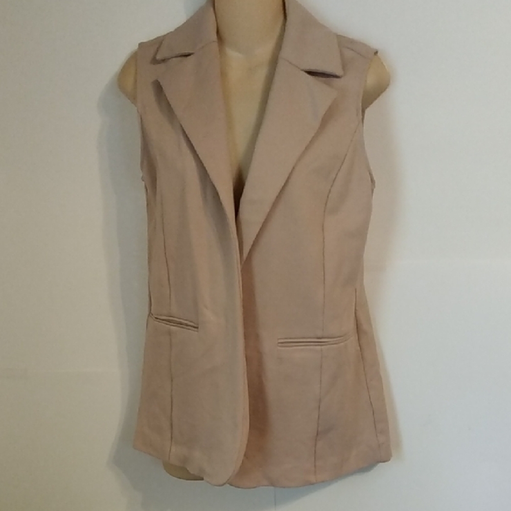C. Taupe Vest By Jhoan Sebastian Grey